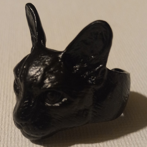Black cat ring - Picture 10 of 11